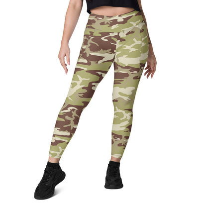 Iraqi 36th Commando Battalion CAMO Leggings with pockets - Womens With Pockets