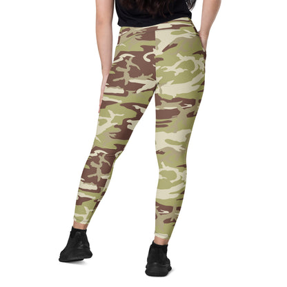 Iraqi 36th Commando Battalion CAMO Leggings with pockets - Womens With Pockets