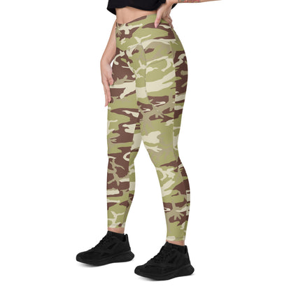 Iraqi 36th Commando Battalion CAMO Leggings with pockets - Womens With Pockets