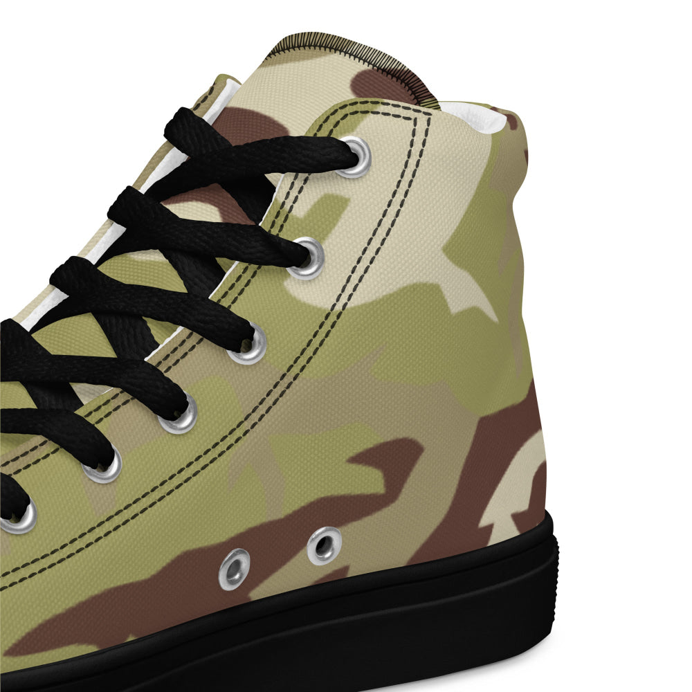 Iraqi 36th Commando Battalion CAMO Men’s high top canvas shoes - Mens High Top Canvas Shoes