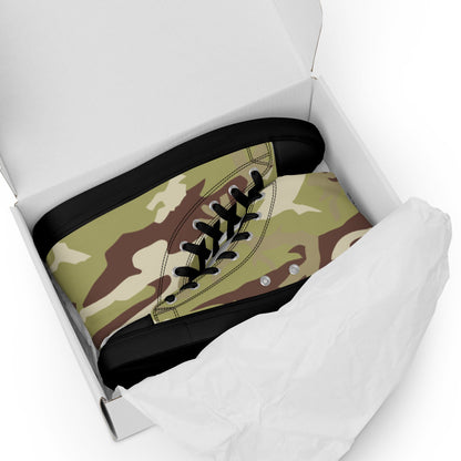 Iraqi 36th Commando Battalion CAMO Men’s high top canvas shoes - Mens High Top Canvas Shoes