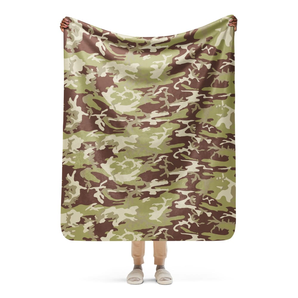Iraqi 36th Commando Battalion CAMO Sherpa blanket - 50″×60″