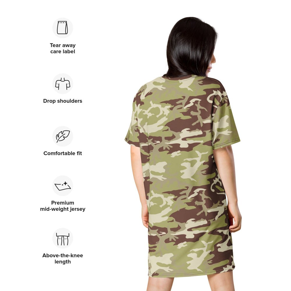 Iraqi 36th Commando Battalion CAMO T-shirt dress - Womens T-Shirt Dress