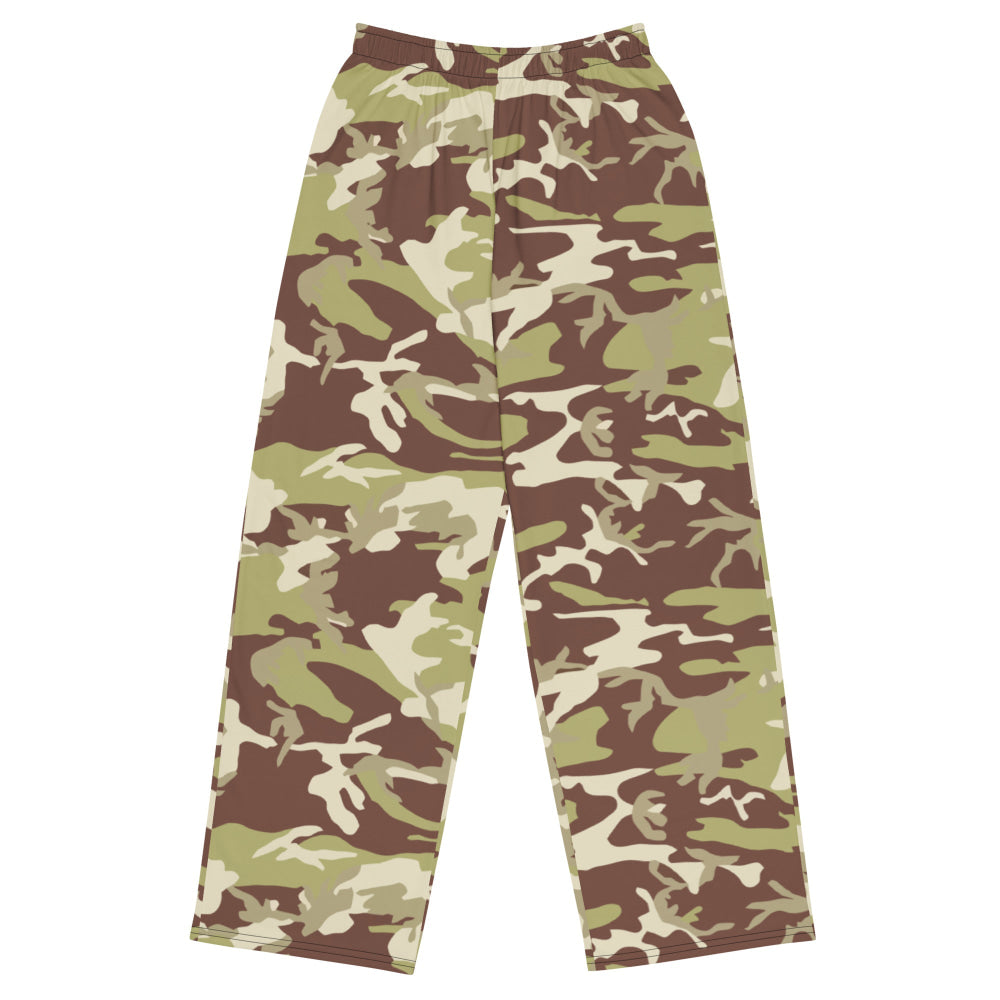 Iraqi 36th Commando Battalion CAMO unisex wide-leg pants - 2XS - Unisex Wide-Leg Pants