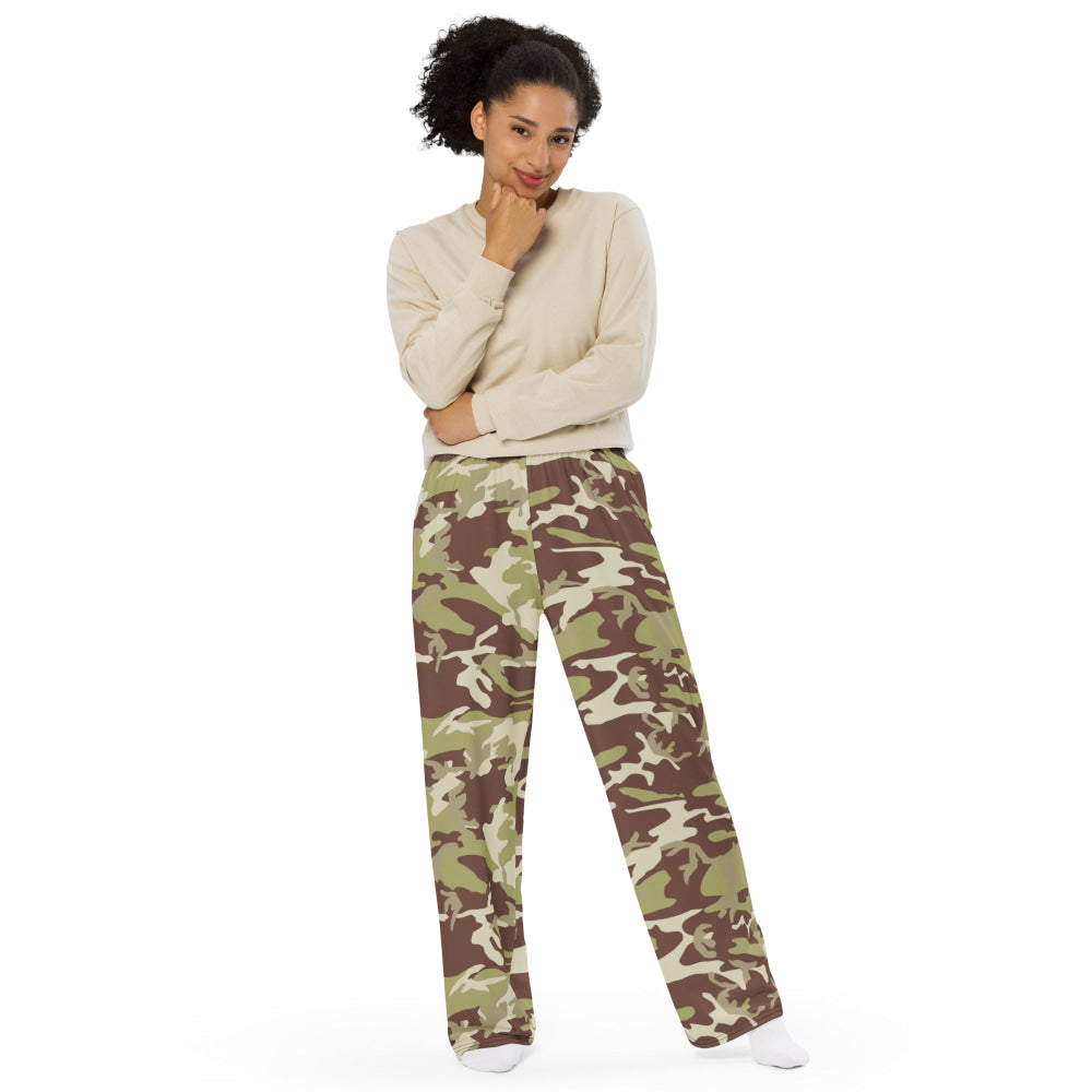 Iraqi 36th Commando Battalion CAMO unisex wide-leg pants - Unisex Wide-Leg Pants