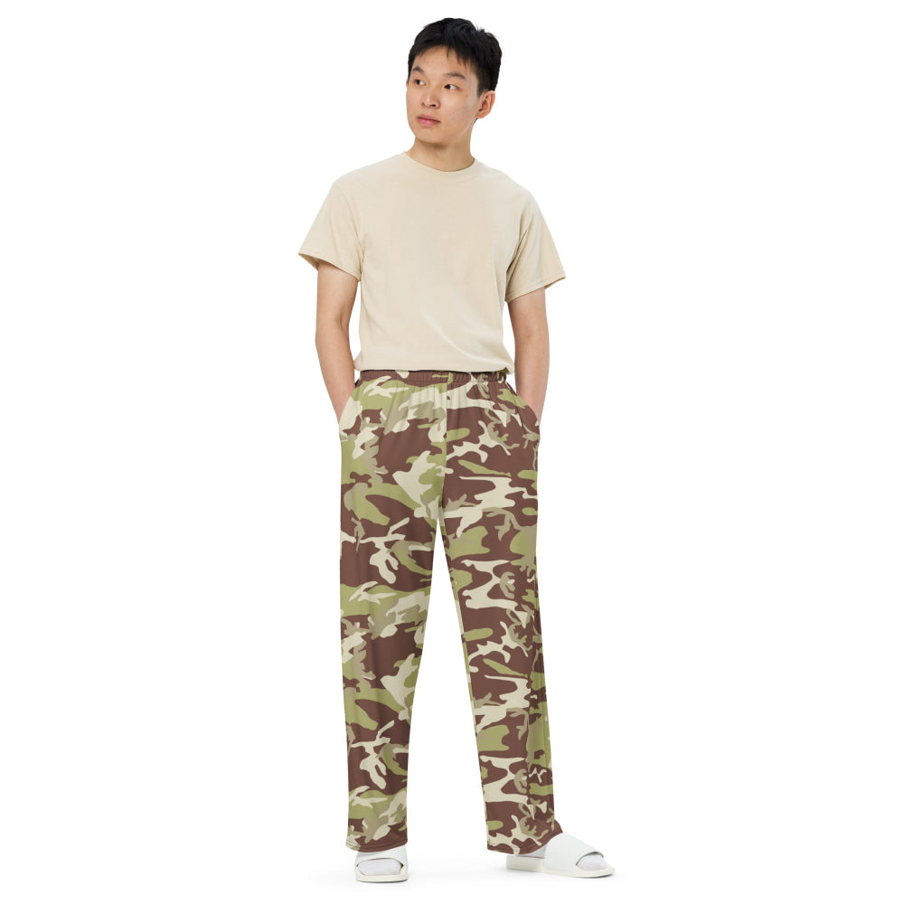 Iraqi 36th Commando Battalion CAMO unisex wide-leg pants - Unisex Wide-Leg Pants