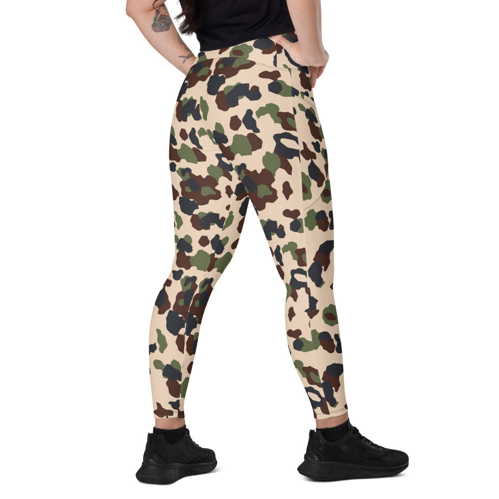 Iraqi Desert Blotch CAMO Leggings with pockets - 2XS - Womens With Pockets