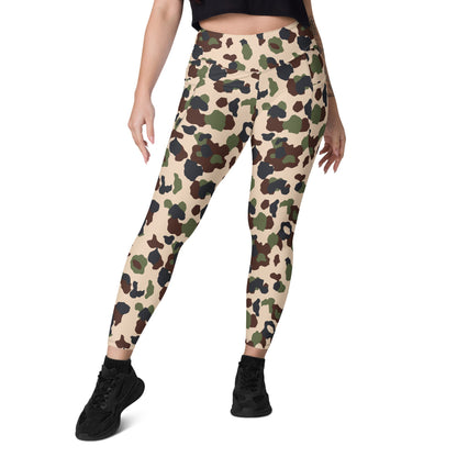 Iraqi Desert Blotch CAMO Leggings with pockets - Womens With Pockets