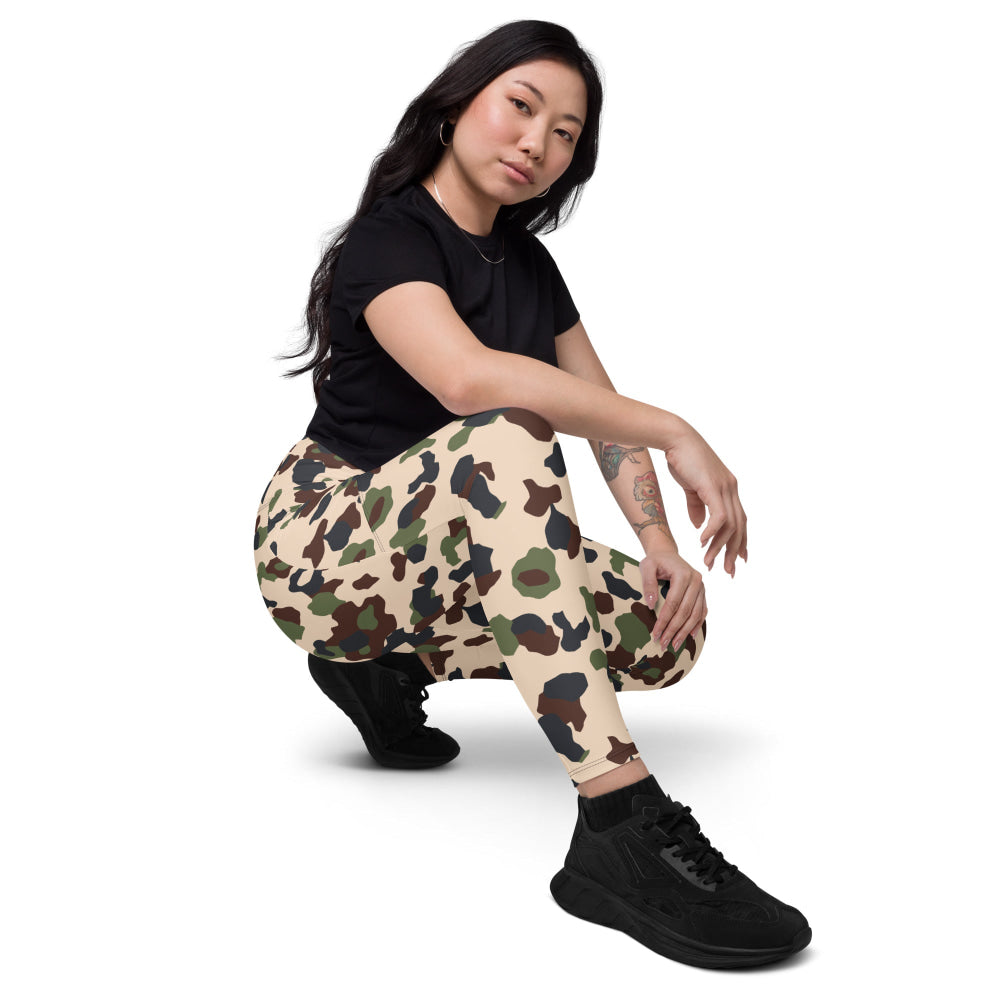 Iraqi Desert Blotch CAMO Leggings with pockets - Womens With Pockets