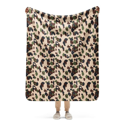 Iraqi Desert Blotch CAMO Sherpa blanket - 50″×60″
