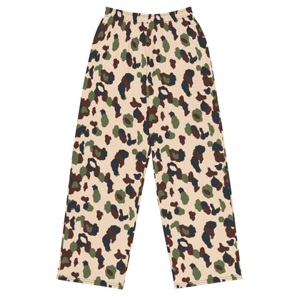 Iraqi Desert Blotch CAMO unisex wide-leg pants - 2XS - Unisex Wide-Leg Pants