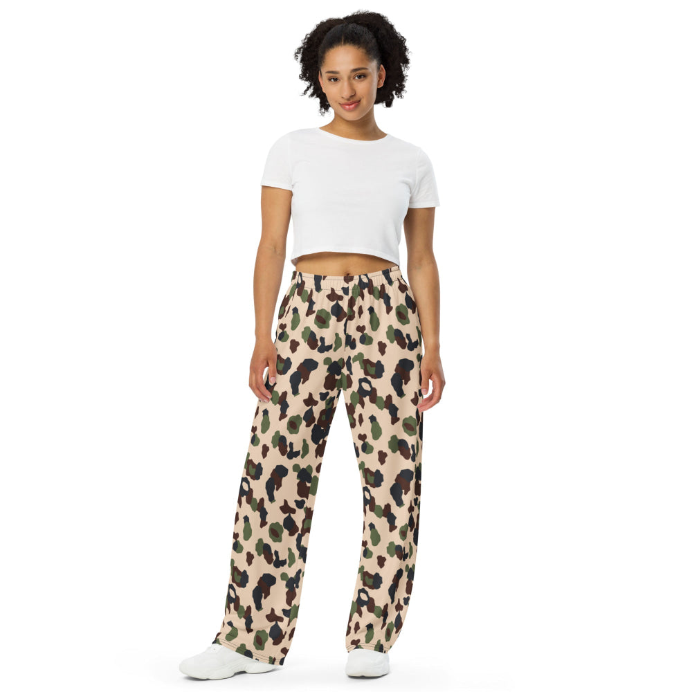 Iraqi Desert Blotch CAMO unisex wide-leg pants - Unisex Wide-Leg Pants