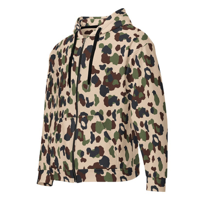 Iraqi Desert Blotch CAMO Unisex zip hoodie - 2XS - Zip Hoodie