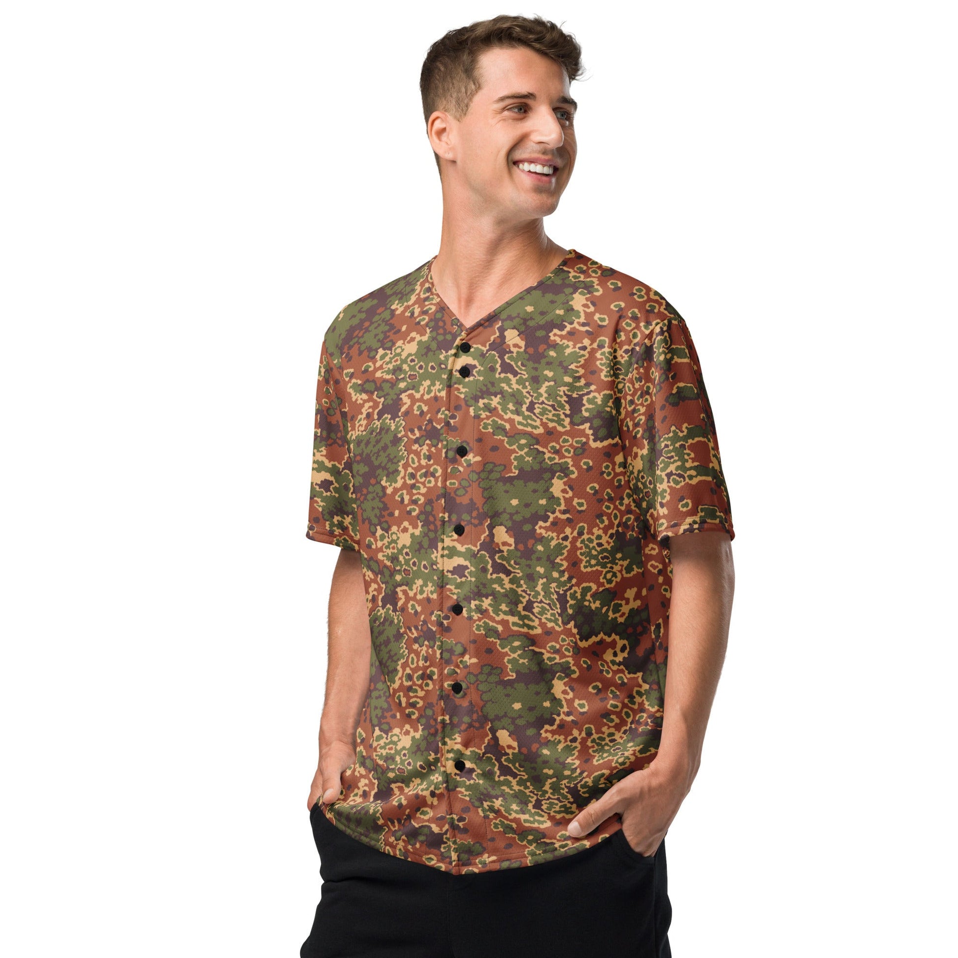 Iraqi Oak Leaf Eichenlaubmuster Arid CAMO baseball jersey - Baseball Jerseys