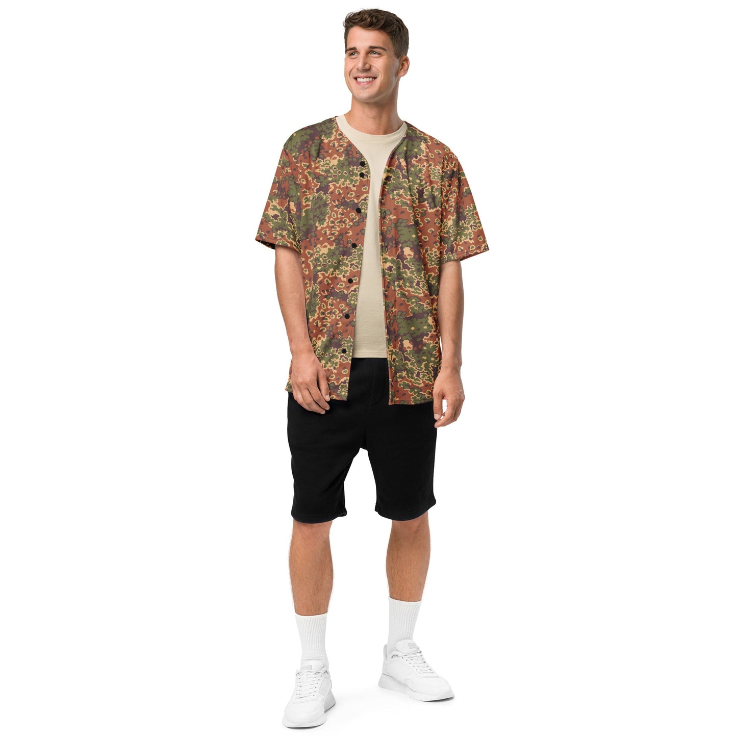 Iraqi Oak Leaf Eichenlaubmuster Arid CAMO baseball jersey - Baseball Jerseys