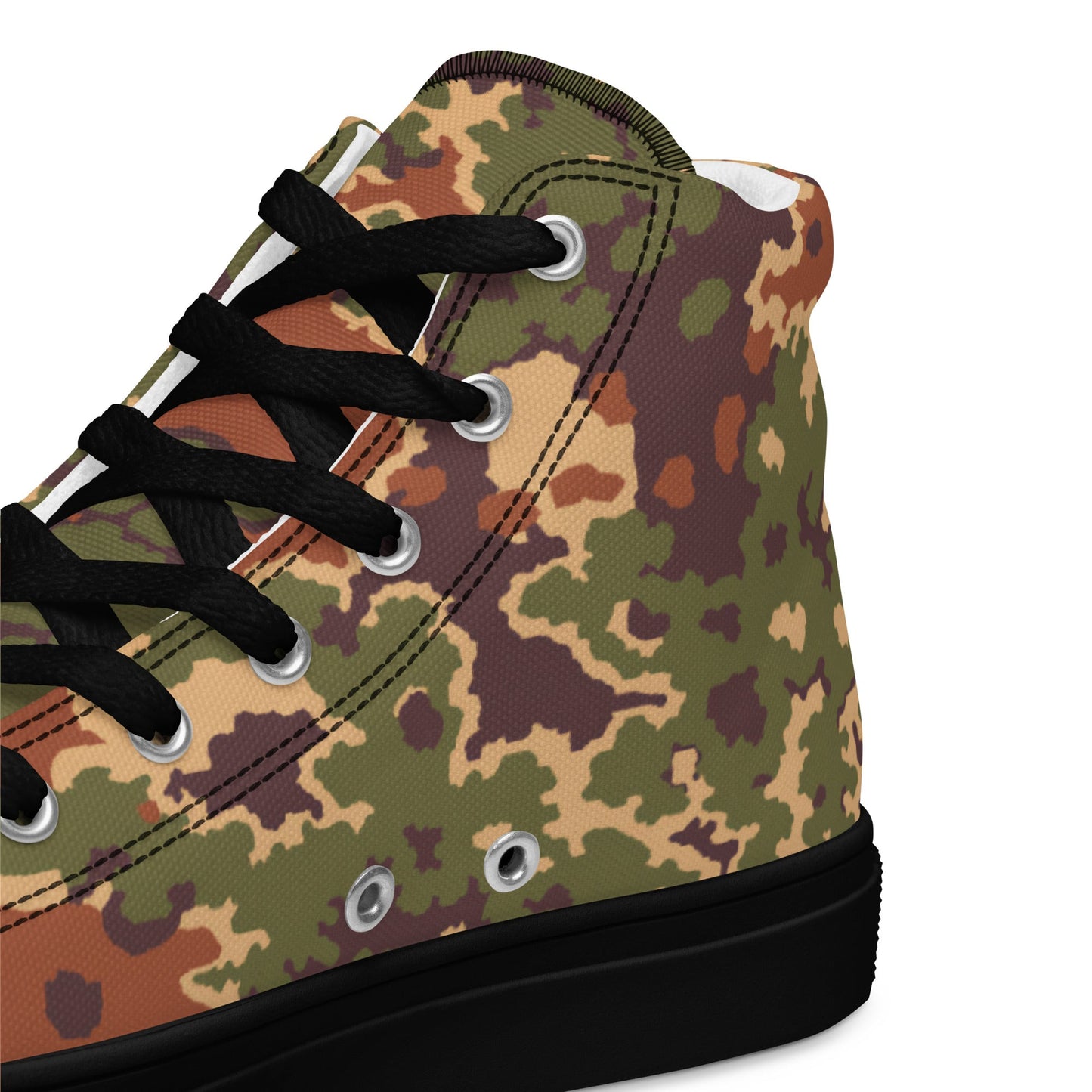 Iraqi Oak Leaf Eichenlaubmuster Arid CAMO Mens high top canvas shoes - High Top Canvas Shoes