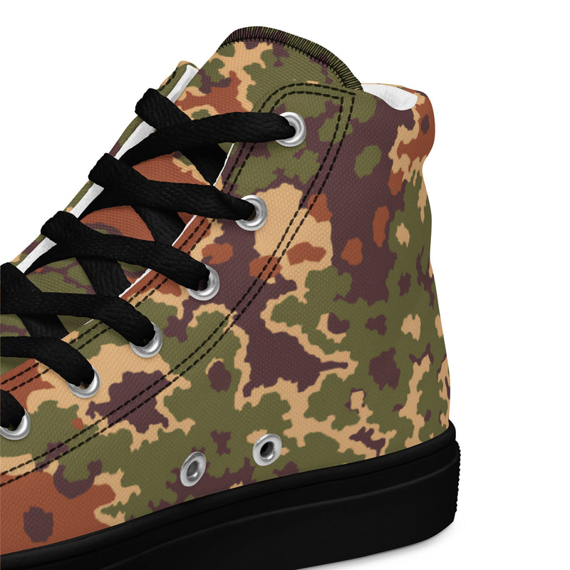 Oak Leaf Eichenlaubmuster Iraqi Arid CAMO Mens High-Top Canvas Shoes