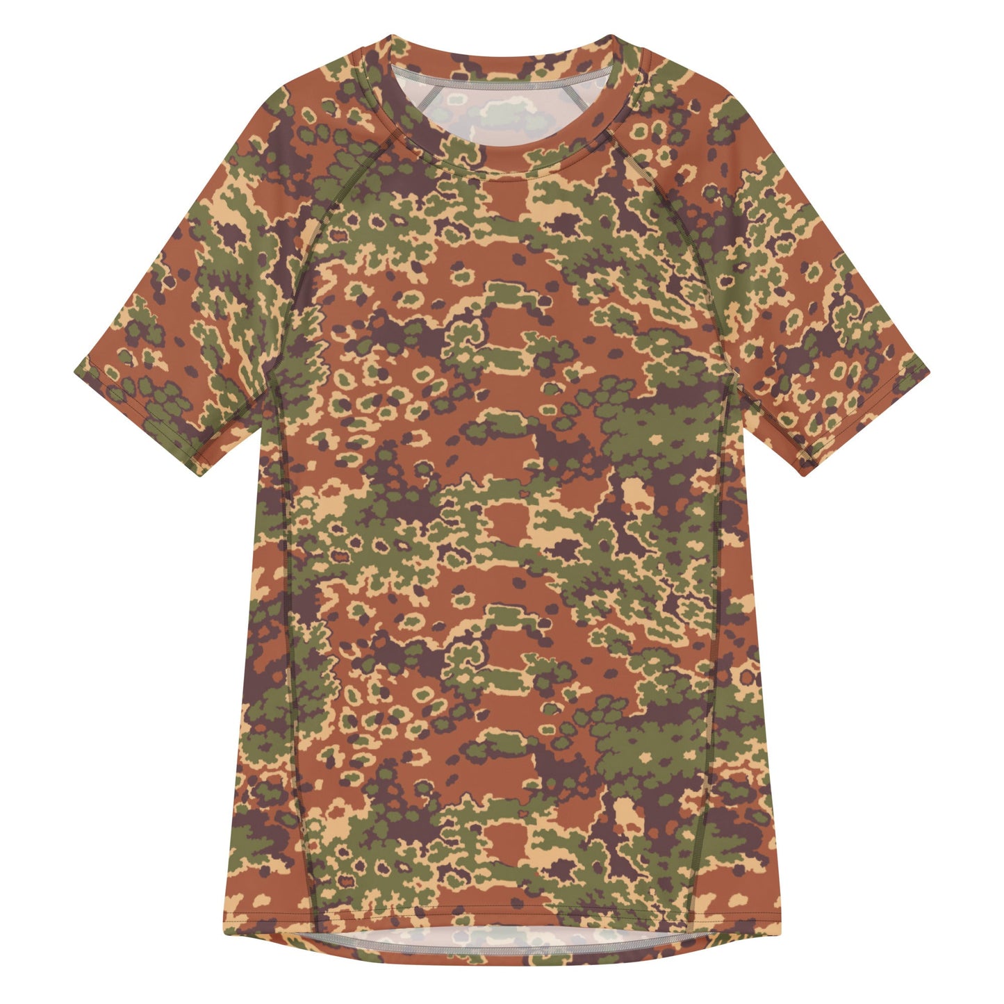 Iraqi Oak Leaf Eichenlaubmuster Arid CAMO Mens Short-Sleeve Rash Guard - 2XS - Short-sleeve Guards