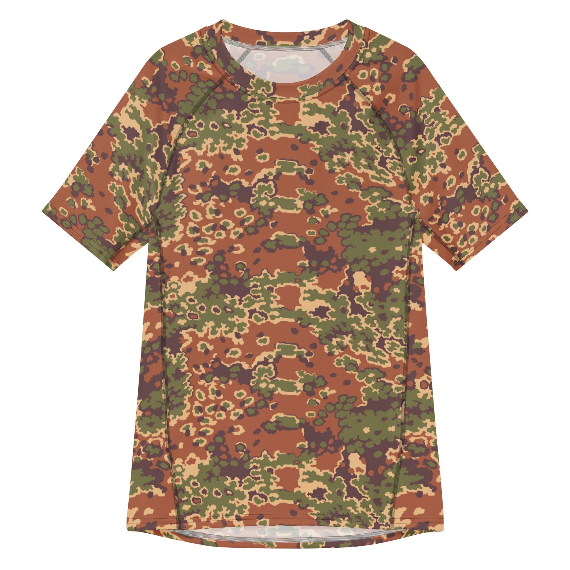 Iraqi Oak Leaf Eichenlaubmuster Arid CAMO Mens Short-Sleeve Rash Guard - 2XS - Short-sleeve Guards
