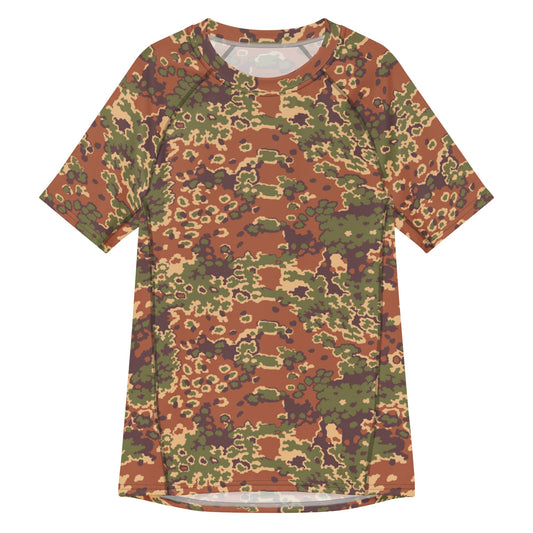 Iraqi Oak Leaf Eichenlaubmuster Arid CAMO Mens Short-Sleeve Rash Guard - 2XS - Short-sleeve Guards
