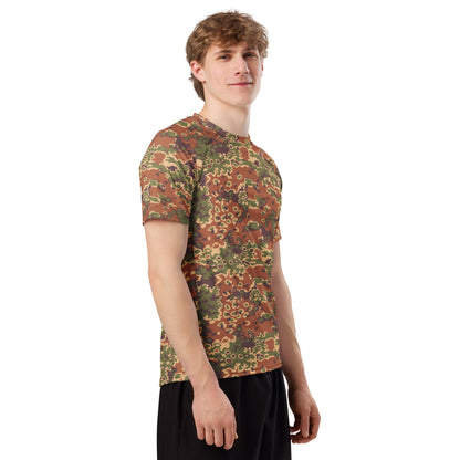 Iraqi Oak Leaf Eichenlaubmuster Arid CAMO Mens Short-Sleeve Rash Guard - Short-sleeve Guards