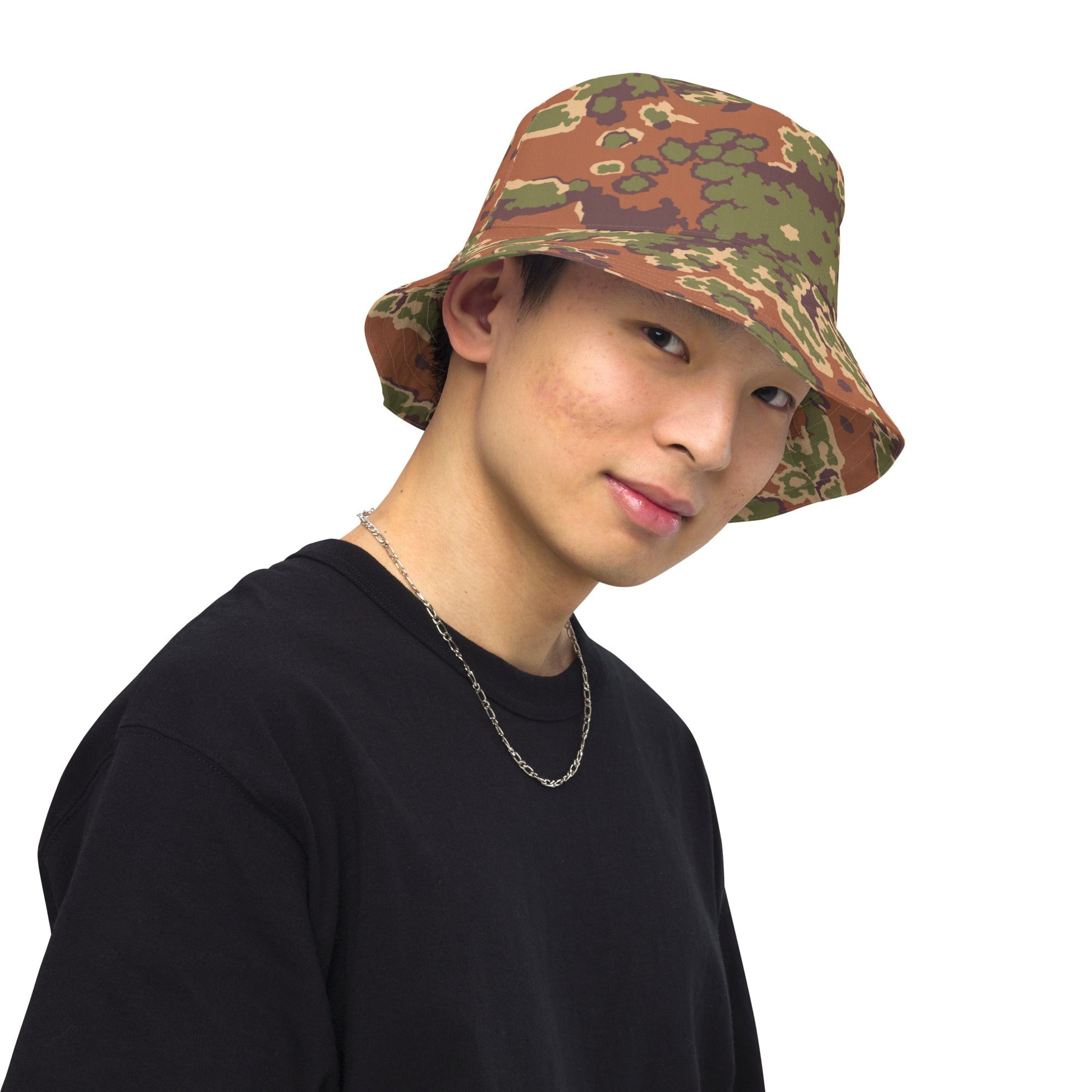 Iraqi Oak Leaf Eichenlaubmuster Arid CAMO Reversible bucket hat - Bucket Hats