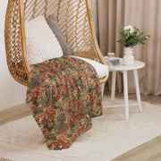 Oak Leaf Eichenlaubmuster Iraqi Arid CAMO Sherpa Blanket