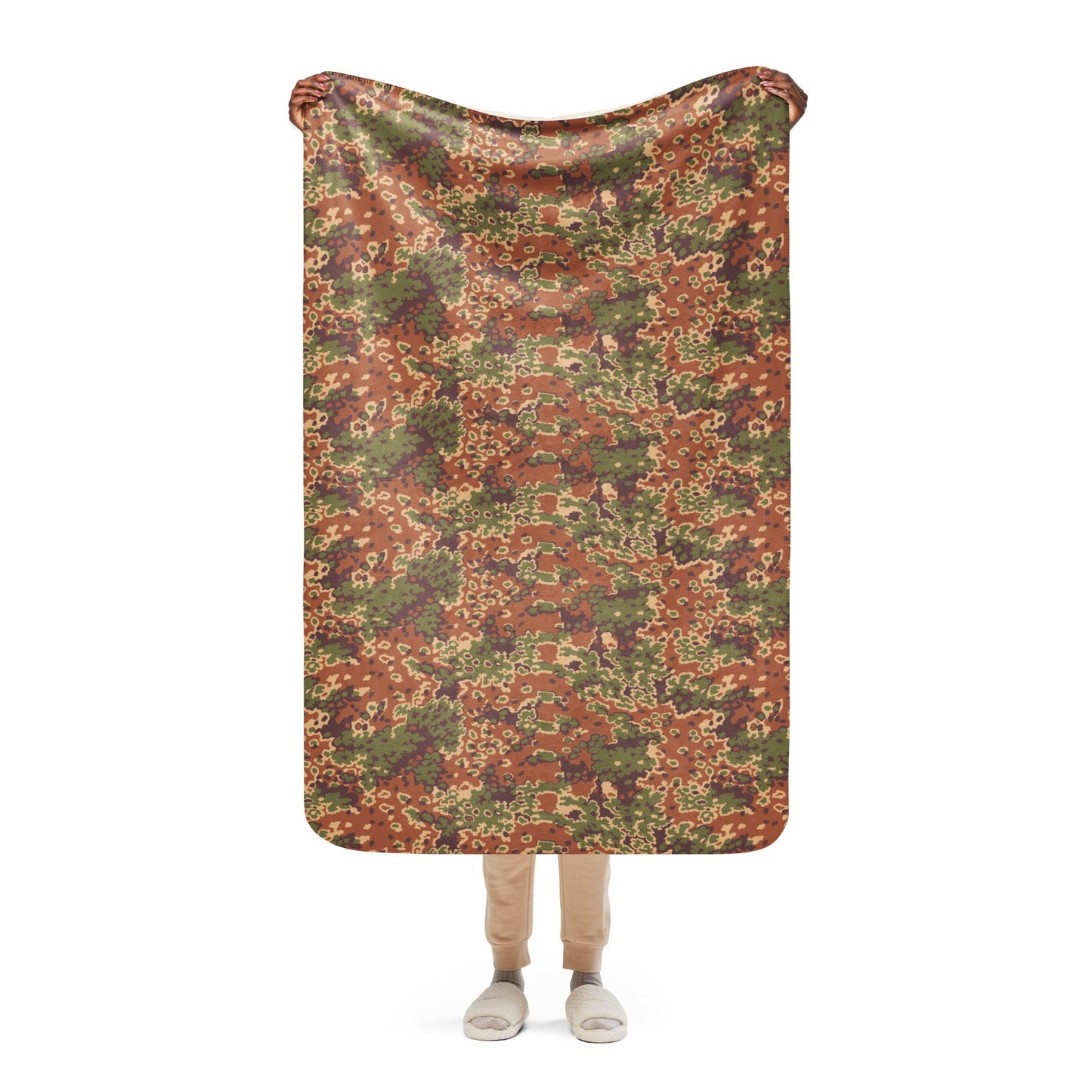 Iraqi Oak Leaf Eichenlaubmuster Arid CAMO Sherpa blanket - 37″×57″ - Blankets