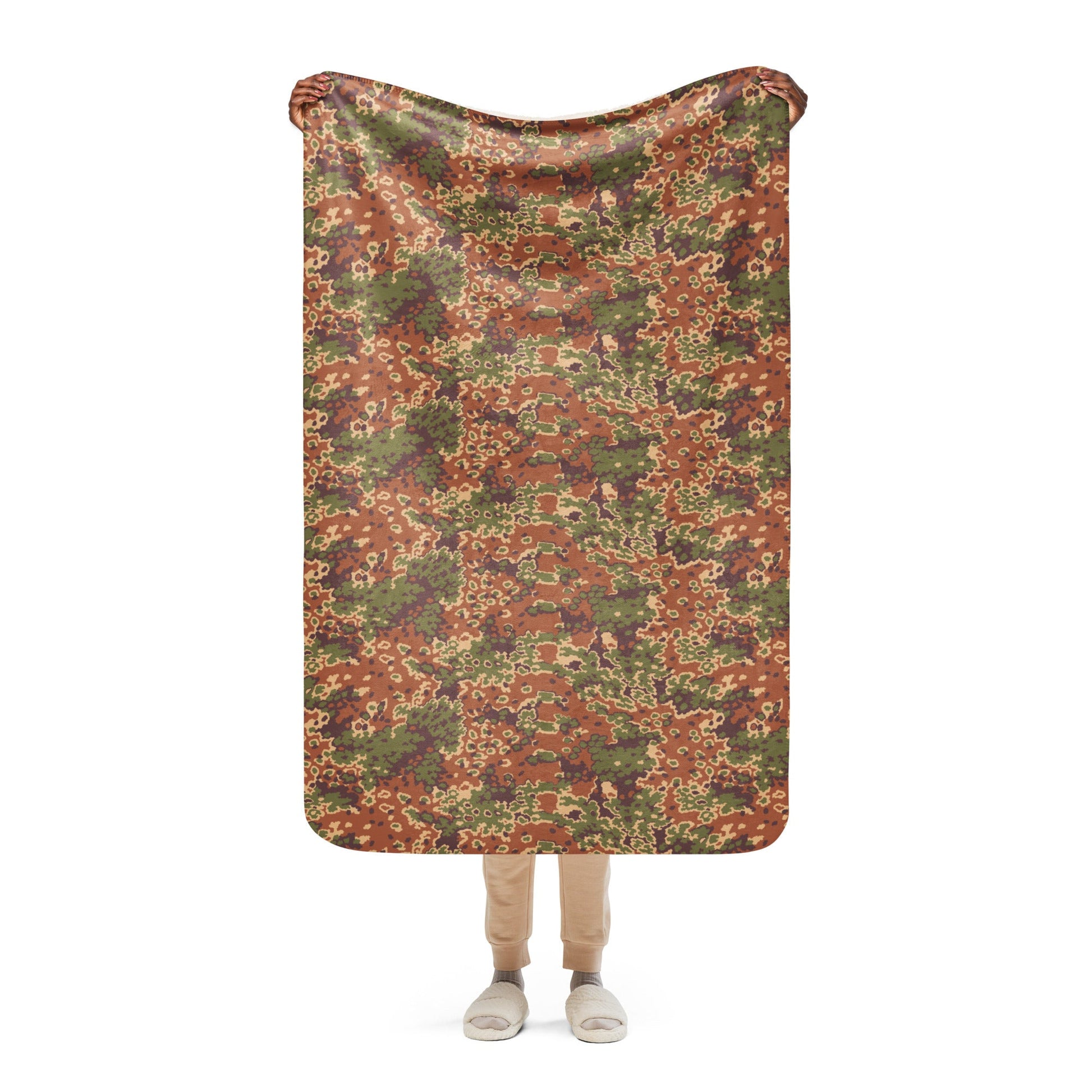 Iraqi Oak Leaf Eichenlaubmuster Arid CAMO Sherpa blanket - 37″×57″ - Blankets