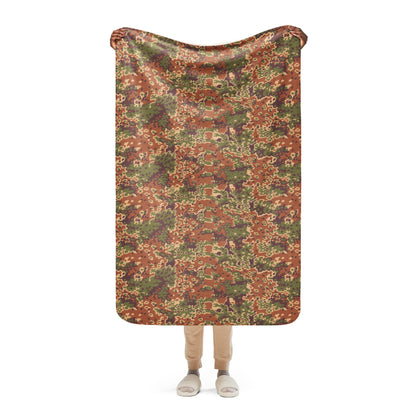 Iraqi Oak Leaf Eichenlaubmuster Arid CAMO Sherpa blanket - 37″×57″ - Blankets