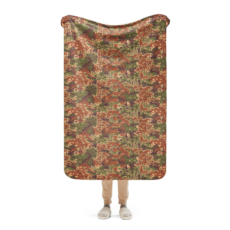 Oak Leaf Eichenlaubmuster Iraqi Arid CAMO Sherpa Blanket - 37″×57″