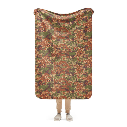 Oak Leaf Eichenlaubmuster Iraqi Arid CAMO Sherpa Blanket - 37″×57″