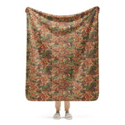 Oak Leaf Eichenlaubmuster Iraqi Arid CAMO Sherpa Blanket - 50″×60″