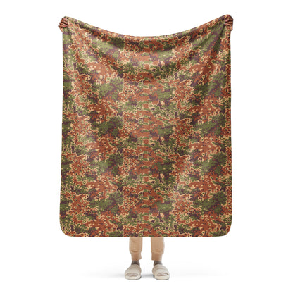 Iraqi Oak Leaf Eichenlaubmuster Arid CAMO Sherpa blanket - 50″×60″ - Blankets