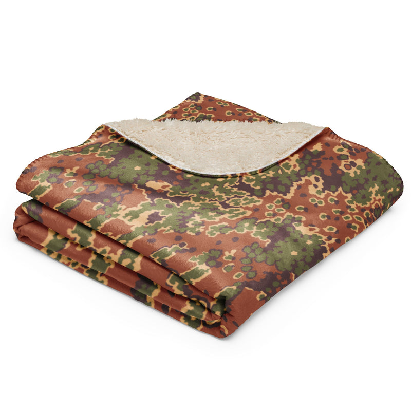 Oak Leaf Eichenlaubmuster Iraqi Arid CAMO Sherpa Blanket