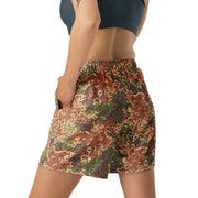 Oak Leaf Eichenlaubmuster Iraqi Arid CAMO Unisex Athletic Long Shorts