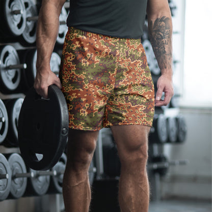 Iraqi Oak Leaf Eichenlaubmuster Arid CAMO Unisex Athletic Long Shorts - 2XS
