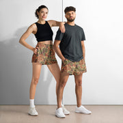 Oak Leaf Eichenlaubmuster Iraqi Arid CAMO Unisex Athletic Shorts