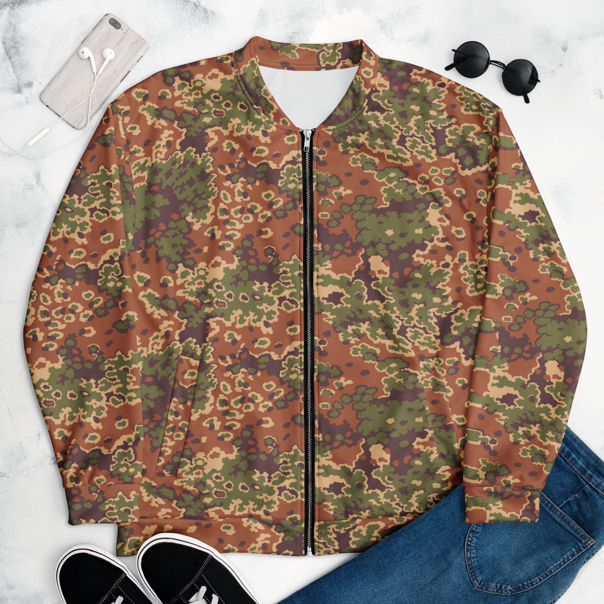 Iraqi Oak Leaf Eichenlaubmuster Arid CAMO Unisex Bomber Jacket - Jackets
