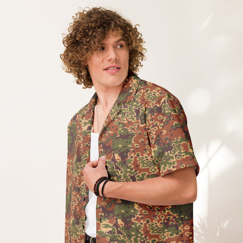 Oak Leaf Eichenlaubmuster Iraqi Arid CAMO Unisex Short-Sleeve Button Shirt - Button-Up