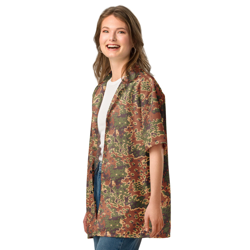 Oak Leaf Eichenlaubmuster Iraqi Arid CAMO Unisex Short-Sleeve Button Shirt - Button-Up