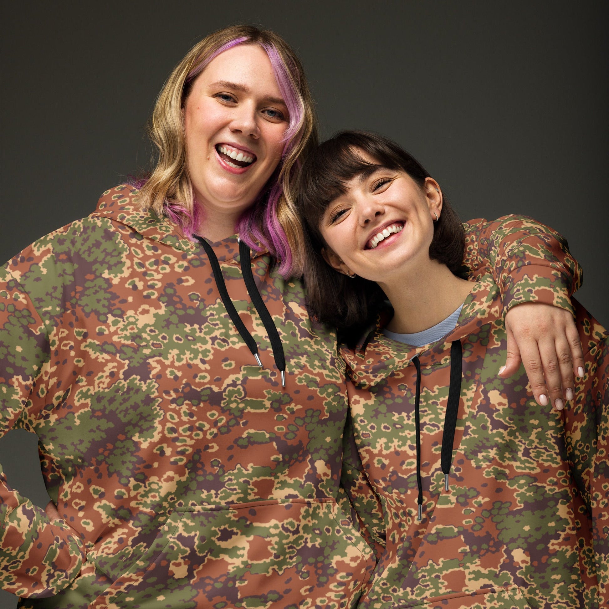 Iraqi Oak Leaf Eichenlaubmuster Arid CAMO Unisex Hoodie - Hoodies