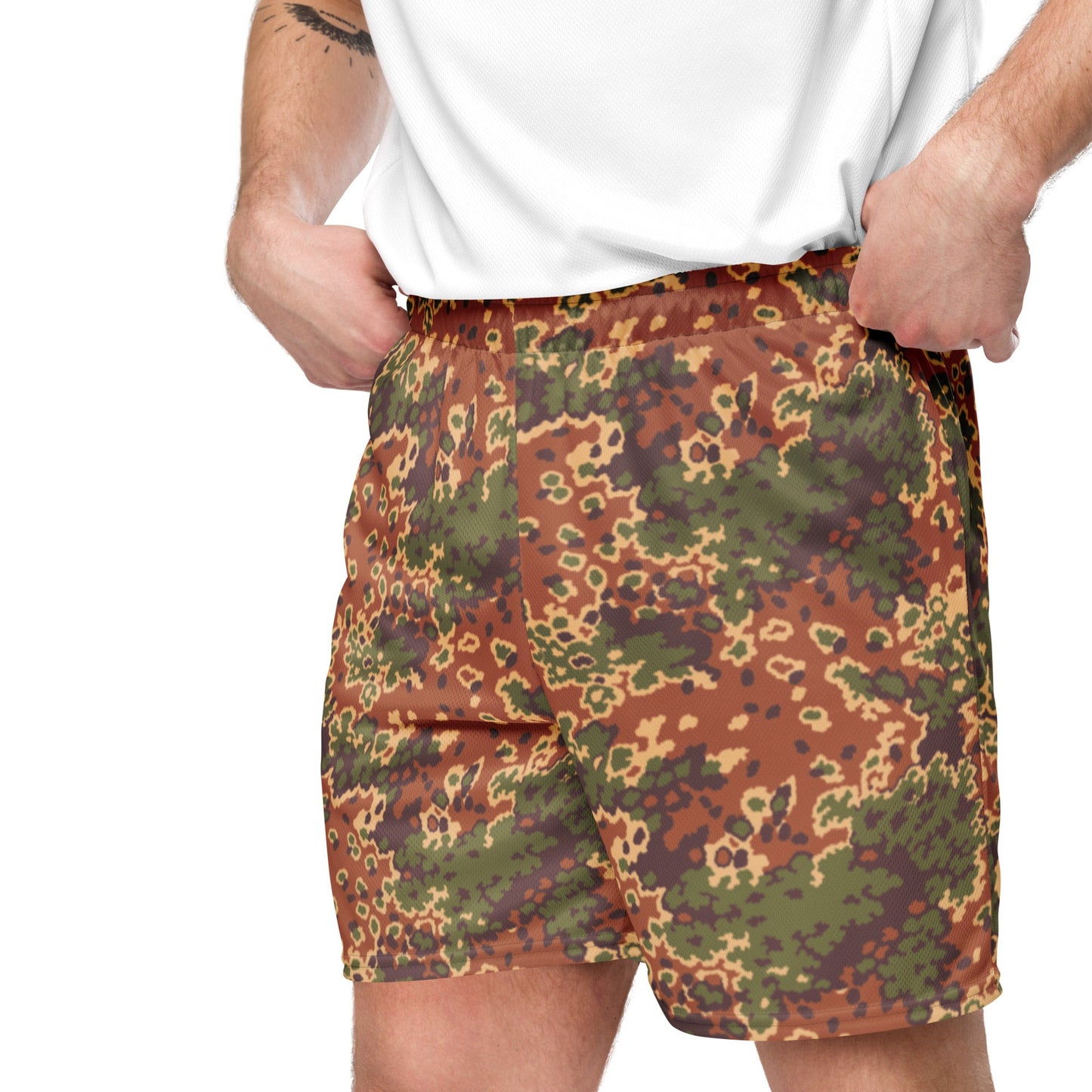 Iraqi Oak Leaf Eichenlaubmuster Arid CAMO Unisex mesh shorts - Mesh Shorts
