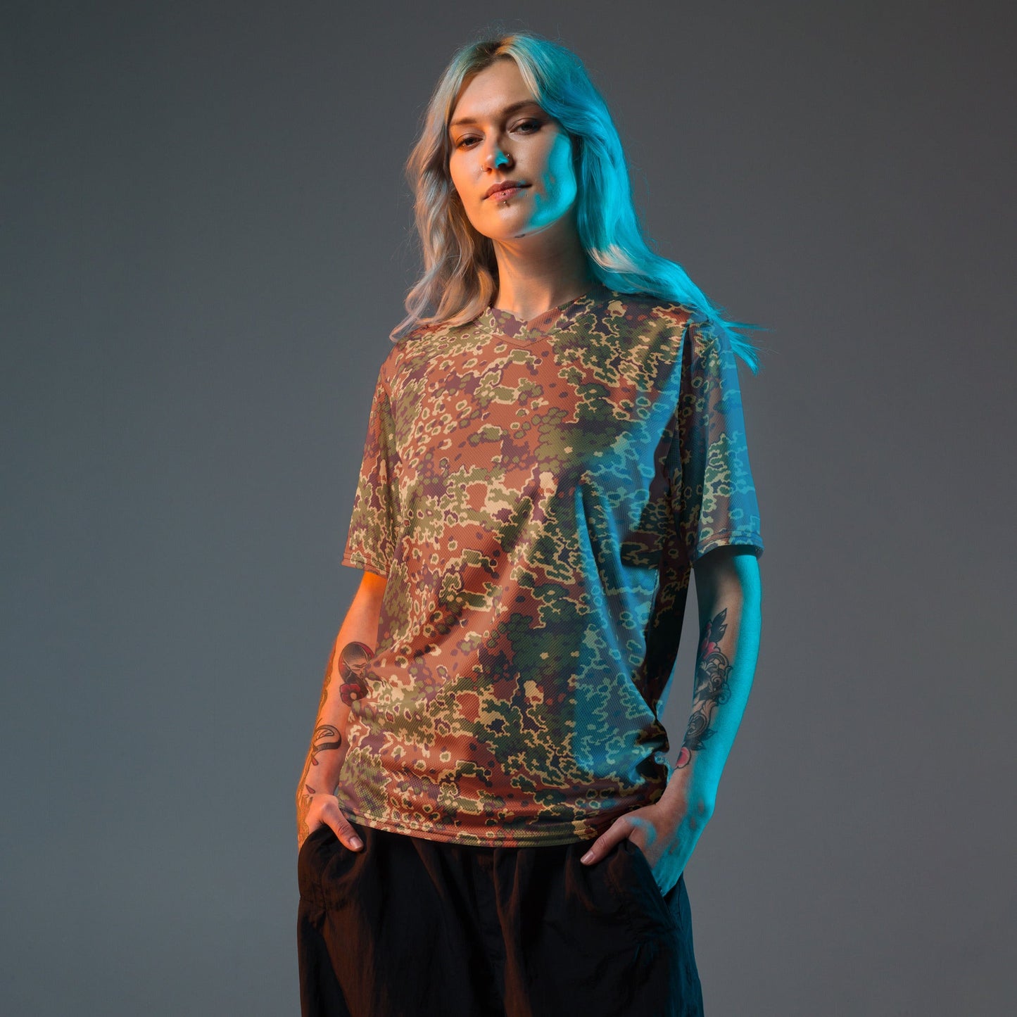 Iraqi Oak Leaf Eichenlaubmuster Arid CAMO unisex sports jersey - Sports Jerseys