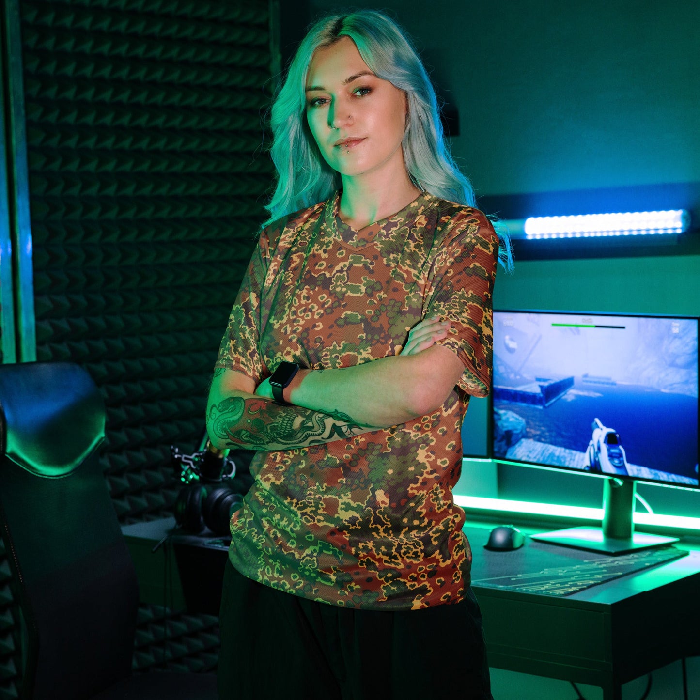 Iraqi Oak Leaf Eichenlaubmuster Arid CAMO unisex sports jersey - Sports Jerseys