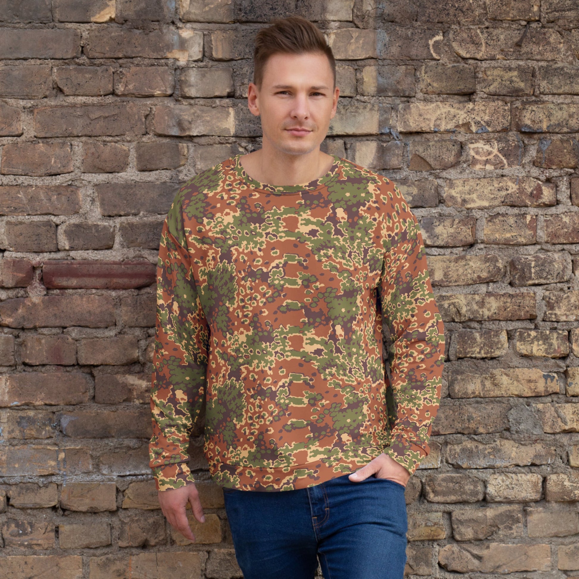Iraqi Oak Leaf Eichenlaubmuster Arid CAMO Unisex Sweatshirt - 2XS - Sweatshirts