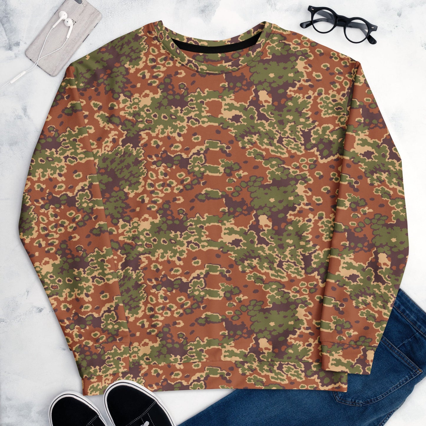 Iraqi Oak Leaf Eichenlaubmuster Arid CAMO Unisex Sweatshirt - Sweatshirts