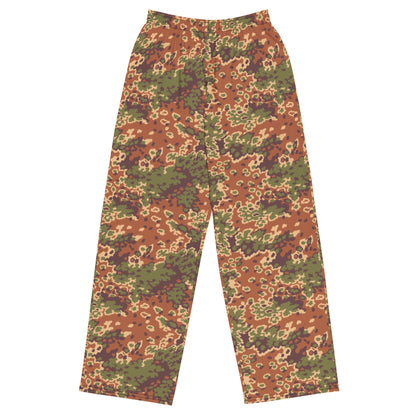 Iraqi Oak Leaf Eichenlaubmuster Arid CAMO unisex wide-leg pants - 2XS - Wide-leg Pants