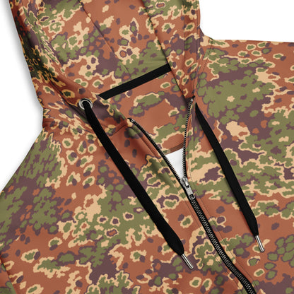 Iraqi Oak Leaf Eichenlaubmuster Arid CAMO Unisex zip hoodie - Zip Hoodies