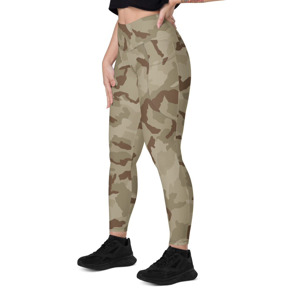 Irish DPM Desert CAMO Leggings with pockets - Womens With Pockets